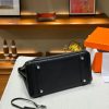 Luxury Handmade  leather handbag, 25CM long Black