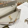 White Gold Handmade grainy leather bag