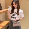 Grey Gold Handmade grainy leather bag