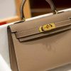 Grey Gold Handcrafted palmprint leather bag