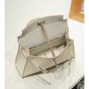 White  Gold Handcrafted palmprint leather bag