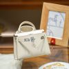 White  Gold Handcrafted palmprint leather bag
