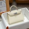 White  Gold Handcrafted palmprint leather bag