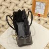 Luxury Handmade  leather handbag, 30CM long  black