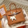 Luxury Handmade  leather handbag, 30CM long  Brown