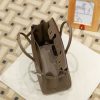 Luxury Handmade  leather handbag, 30CM long Gray
