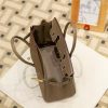 Luxury Handmade leather handbag, 30CM long Grey