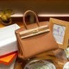 Luxury Handmade leather handbag, 30CM long Brown