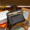 Luxury Handmade leather handbag, 30CM long black